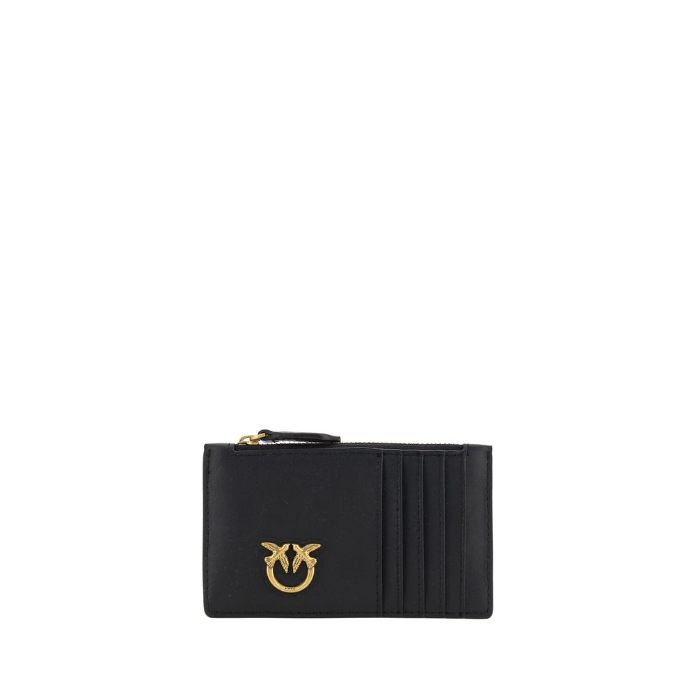 PINKO Black Calf Leather Bos Taurus Wallet | Regal Royce