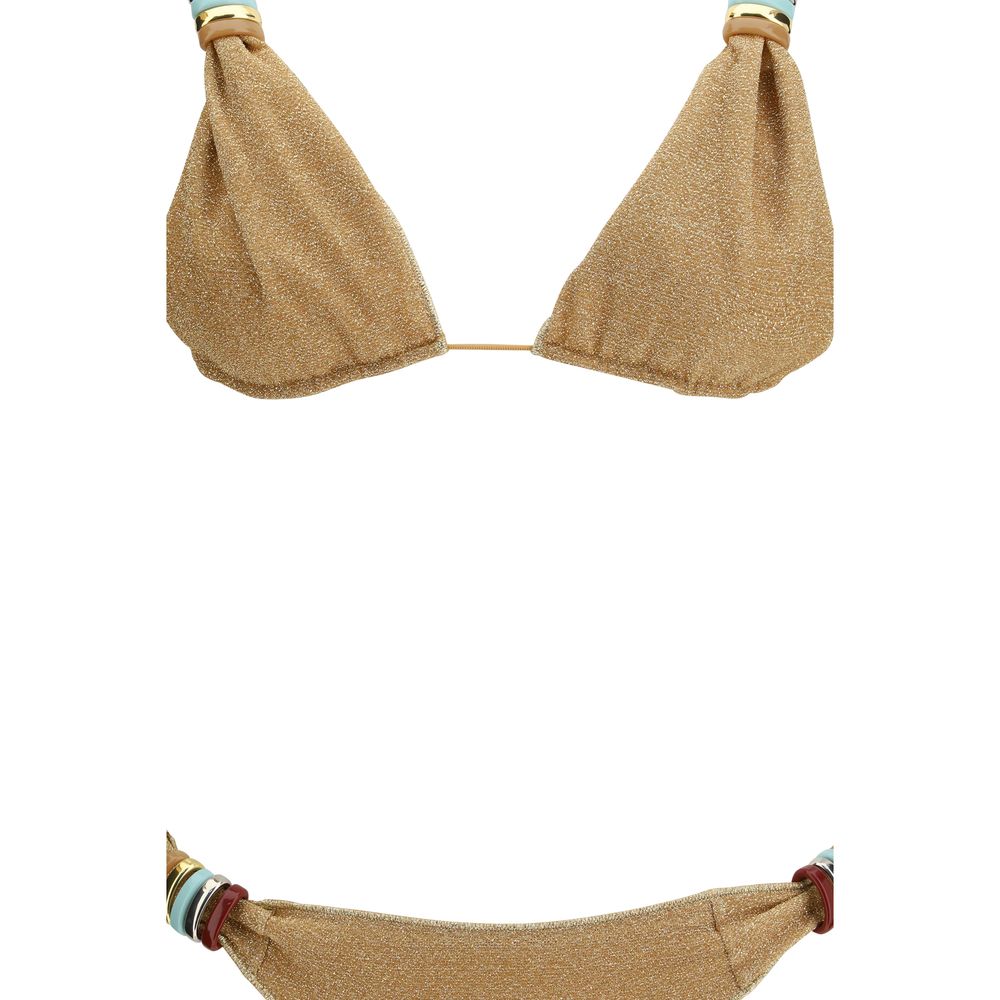 Oséree Gold Polyamide Bikini | Regal Royce