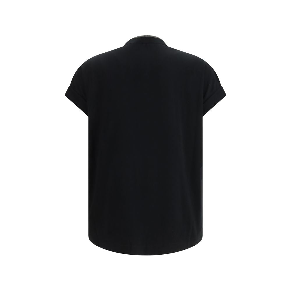 Brunello Cucinelli Black Cotton T-Shirt | Regal Royce