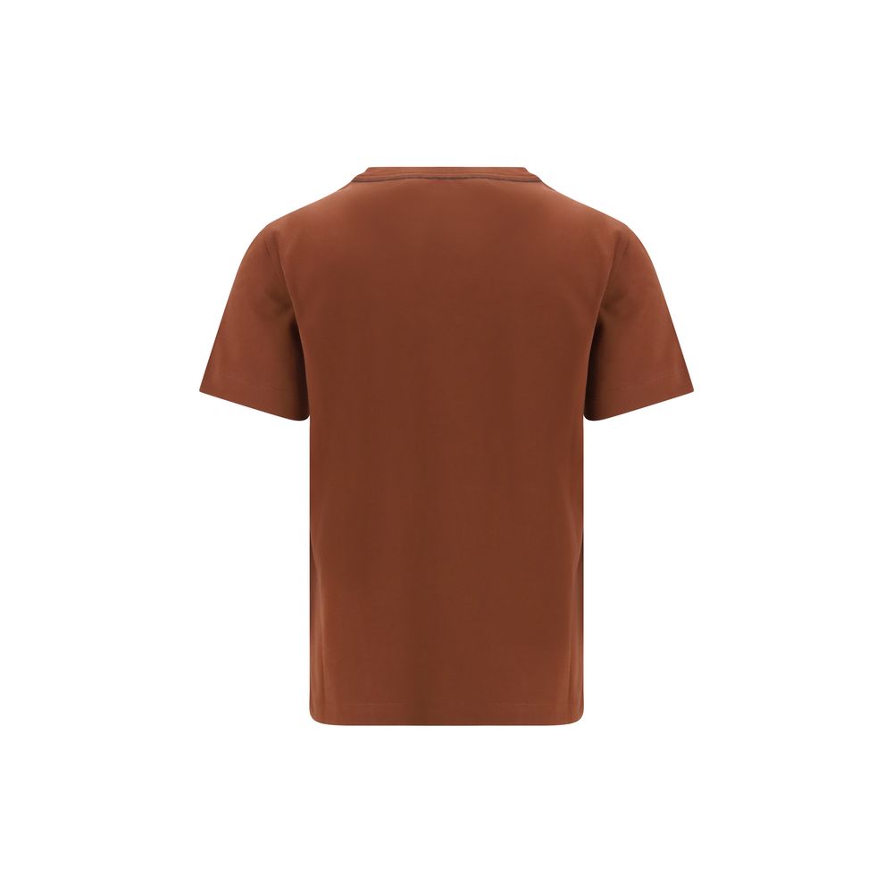 Brunello Cucinelli Brown Cotton T-Shirt | Regal Royce