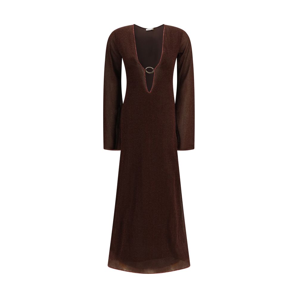 Oséree Brown Polyamide Casual Dress | Regal Royce