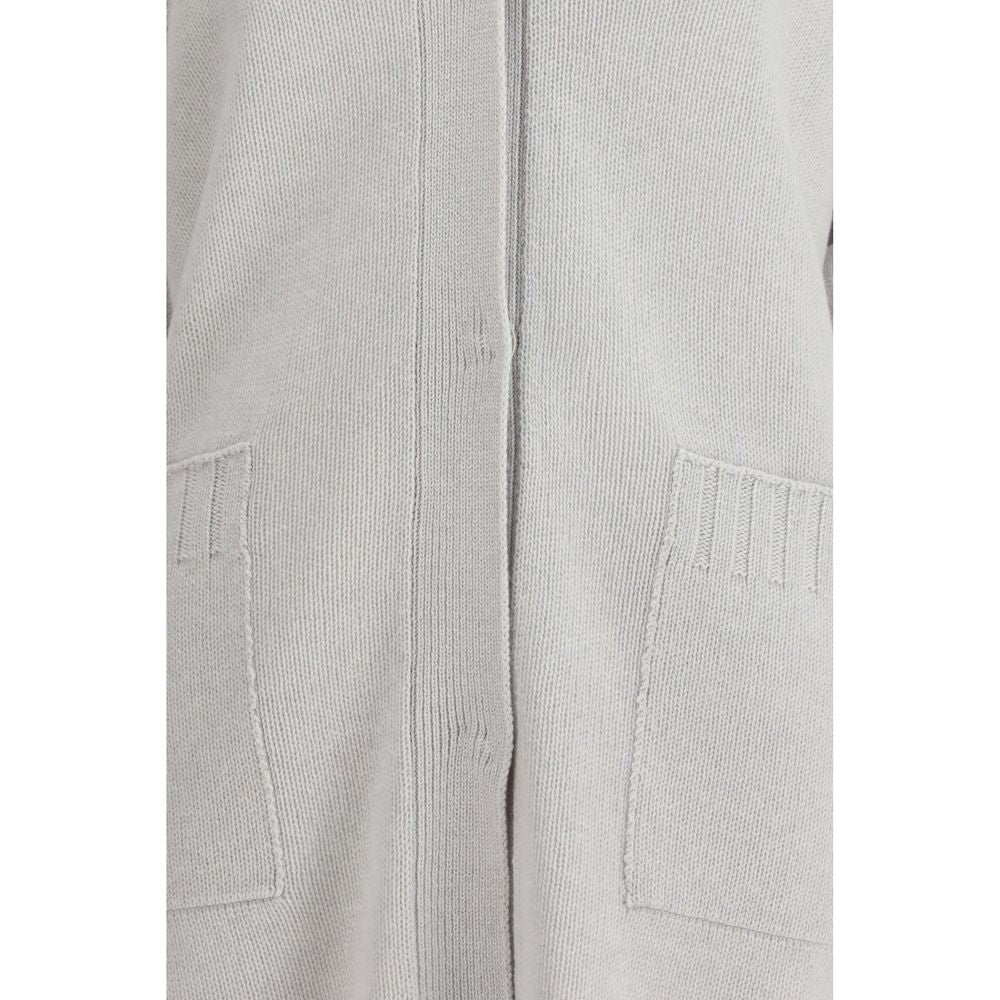 Fabiana Filippi Gray Fleece Wool Cardigan | Regal Royce