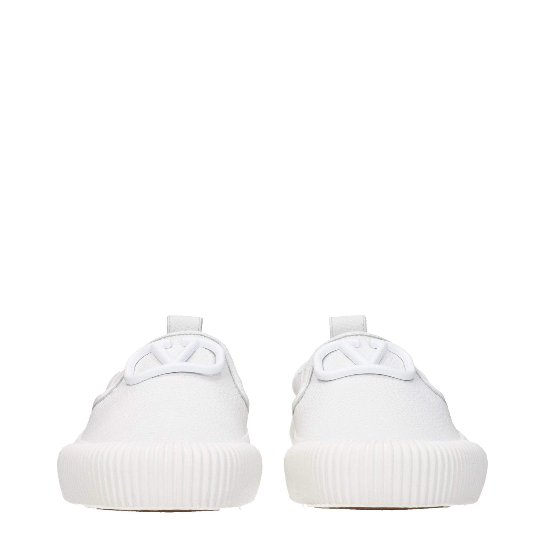 Valentino Garavani White Leather Slip-On Loafers | Regal Royce