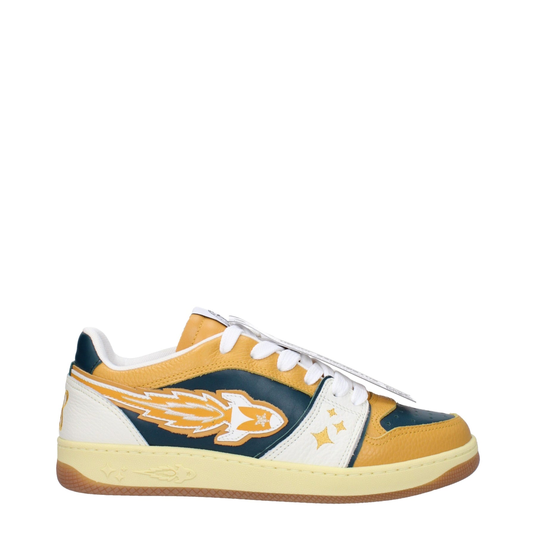 Enterprise Japan Green Leather Low Top Sneakers | Regal Royce