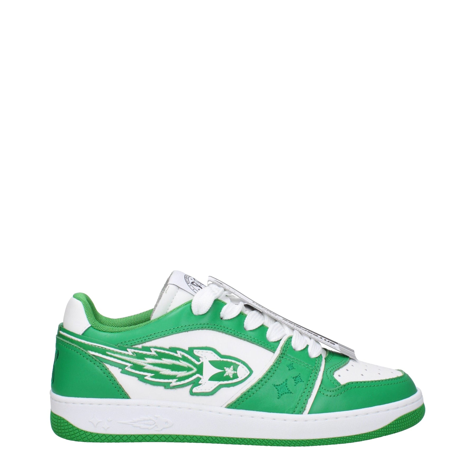Enterprise Japan Green Leather Low Top Sneakers | Regal Royce