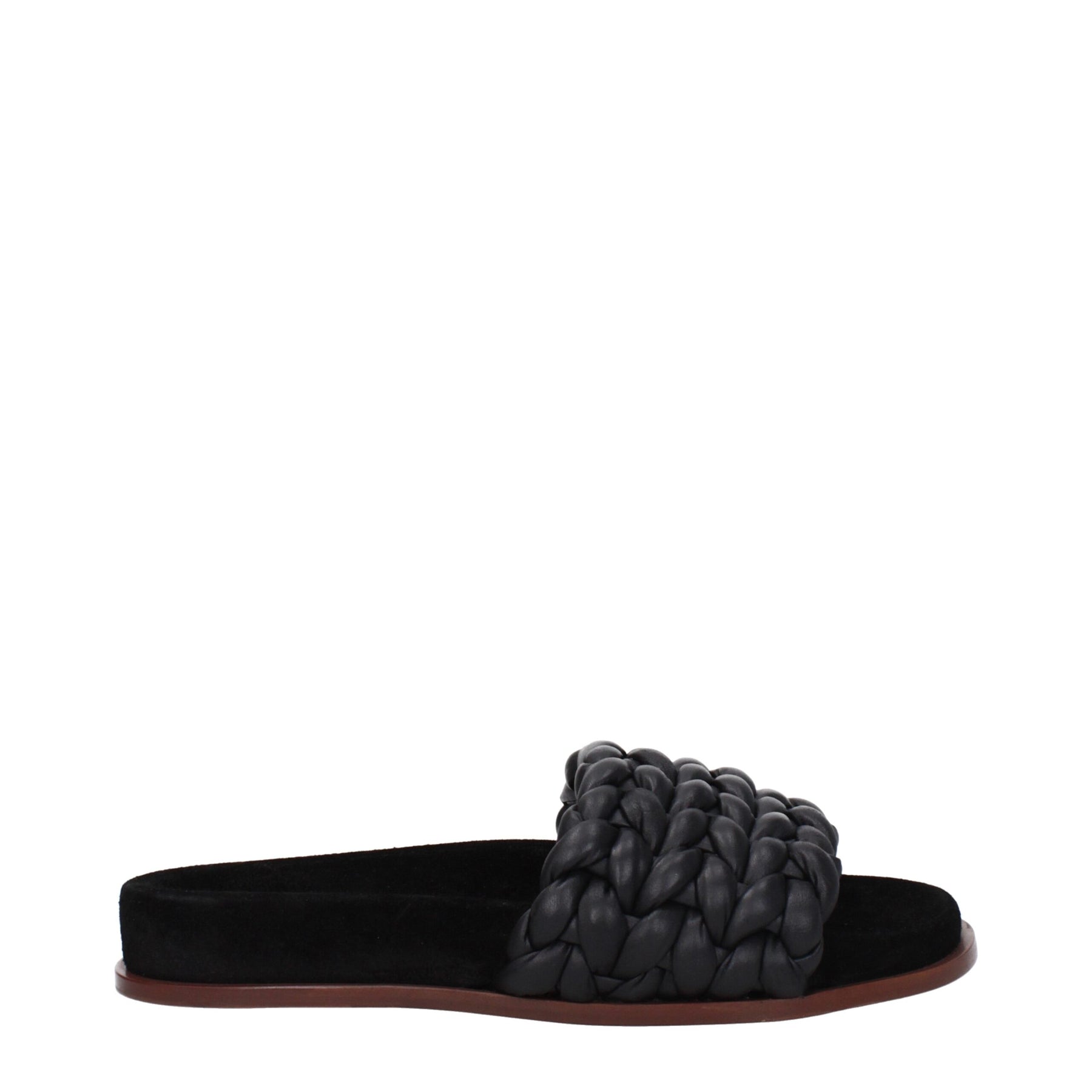 Chloé Black Leather Slippers | Regal Royce