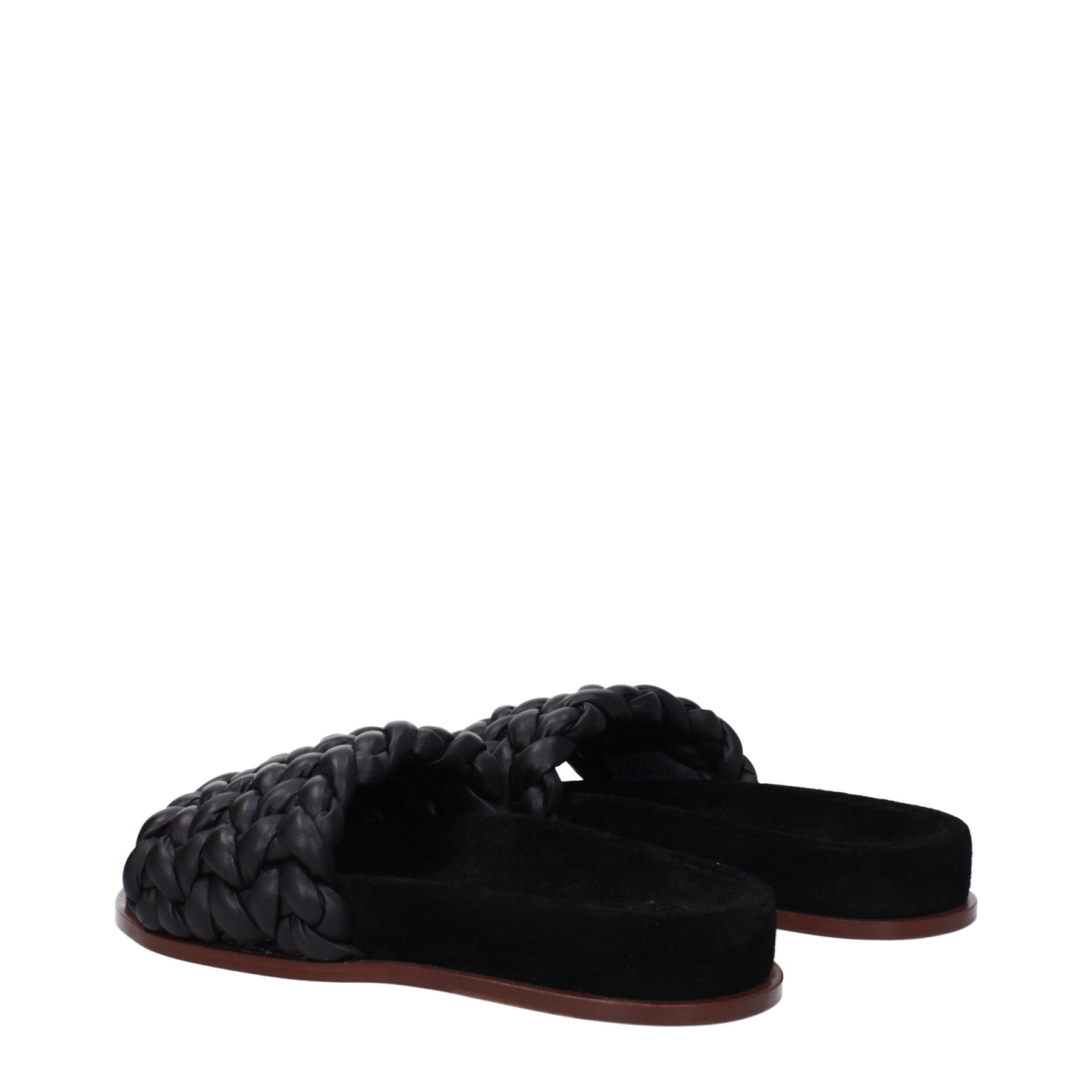 Chloé Black Leather Slippers | Regal Royce