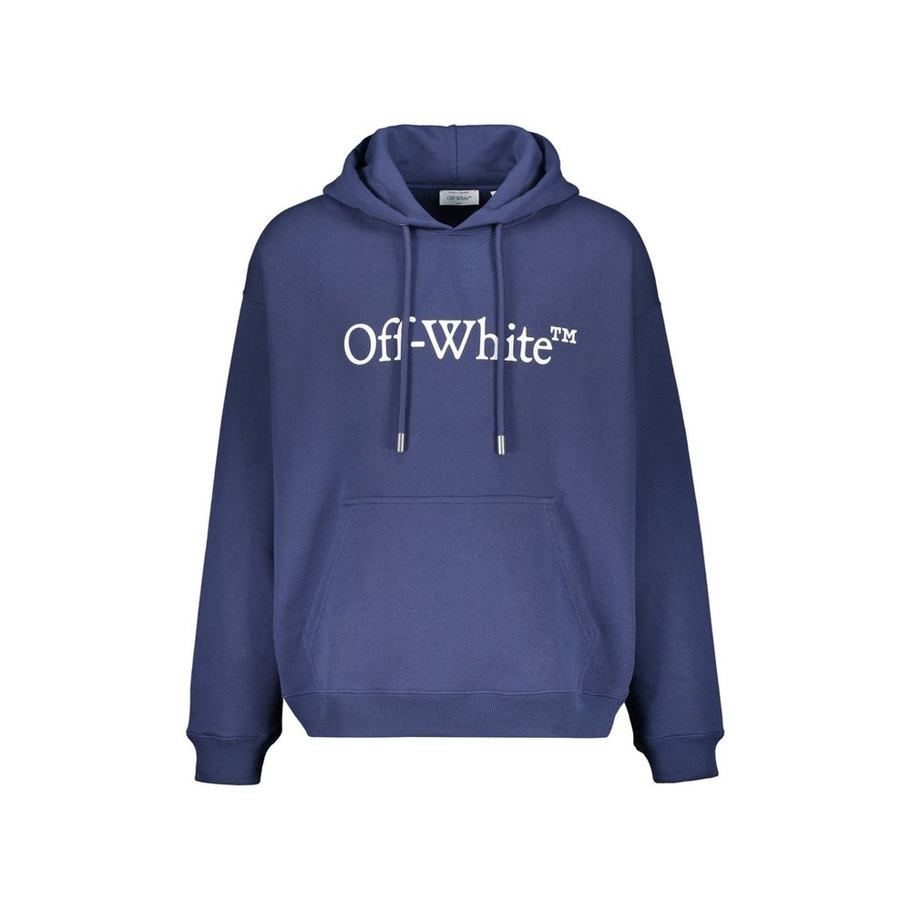 Off-White Blue Cotton Sweatshirt | Regal Royce