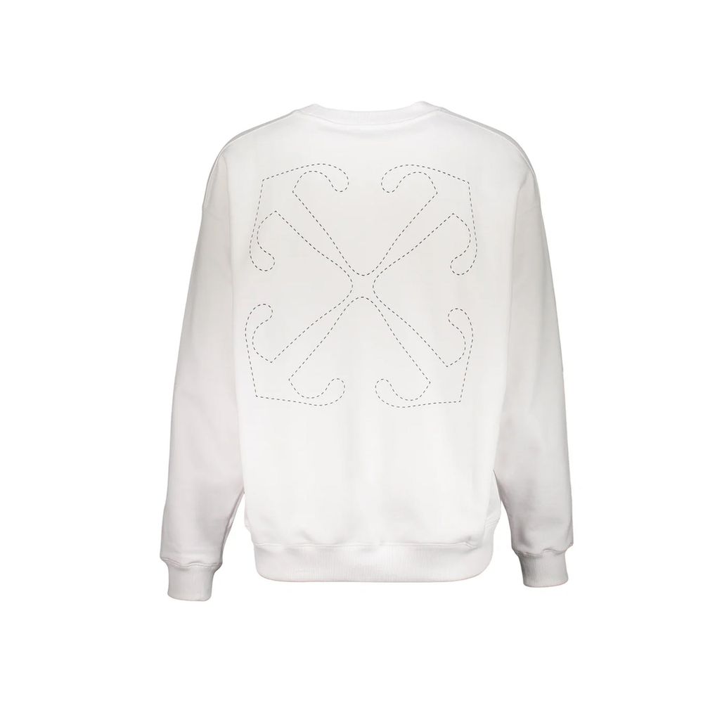 Off-White White Cotton Sweatshirt | Regal Royce