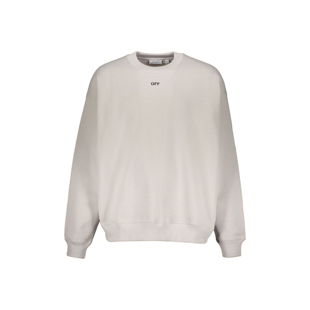 Off-White Gray Cotton Sweatshirt | Regal Royce