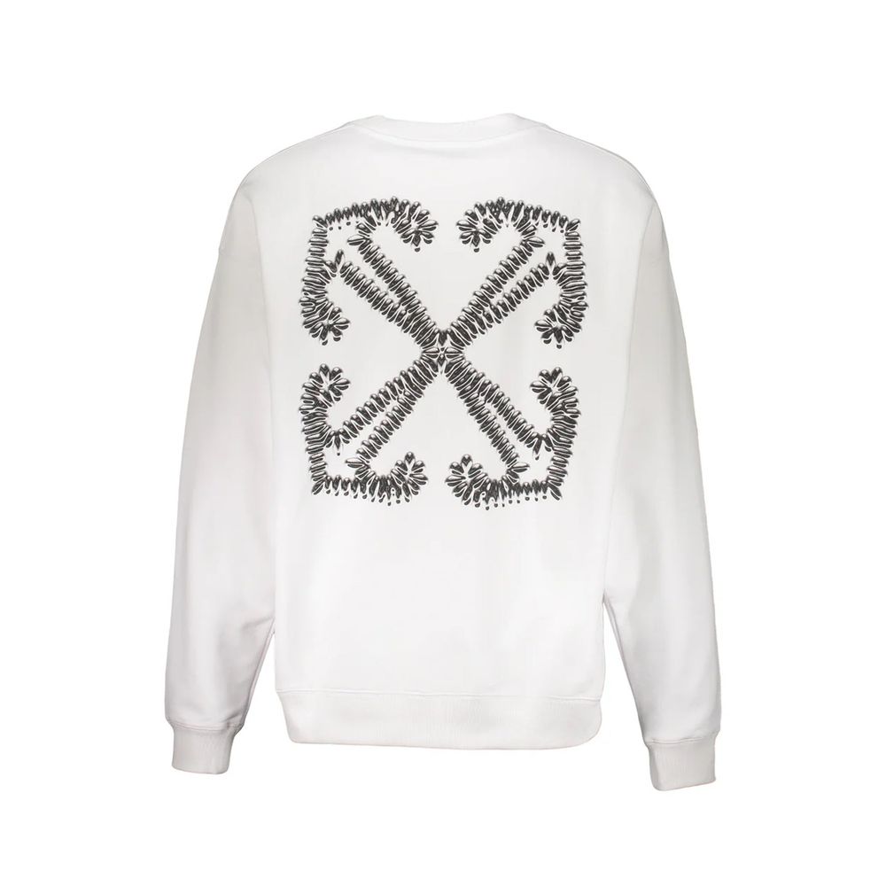 Off-White White Cotton Sweatshirt | Regal Royce
