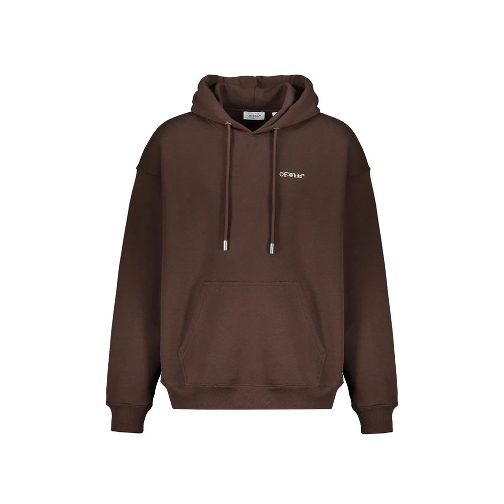 Off-White Brown Cotton Sweatshirt | Regal Royce