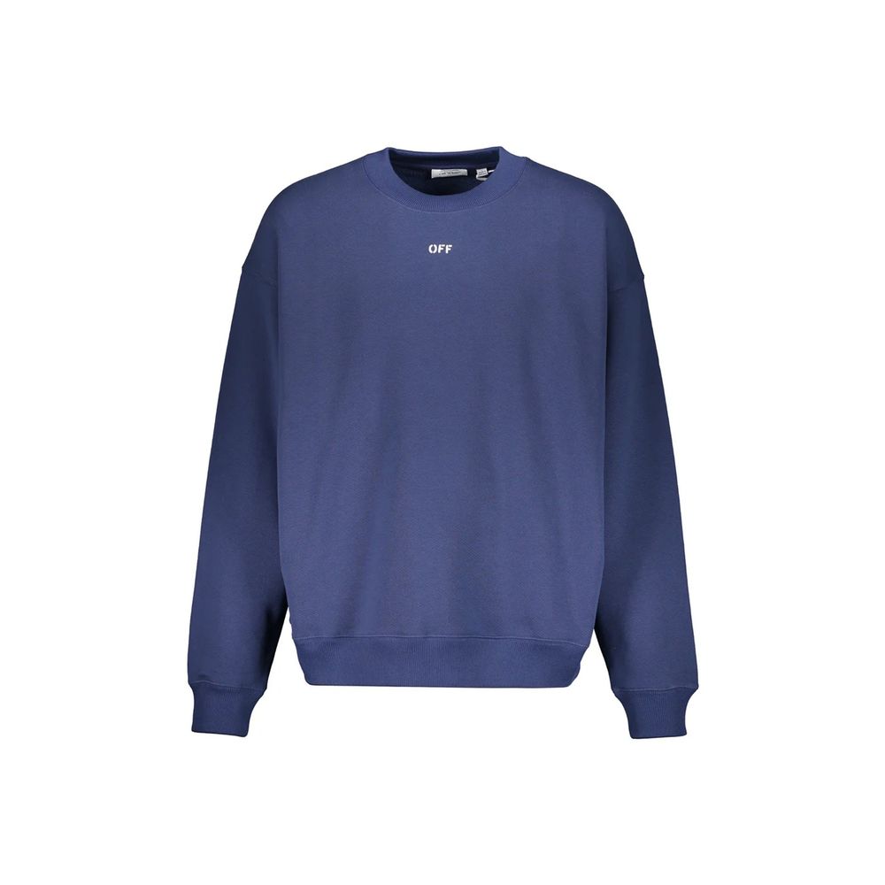 Off-White Blue Cotton Sweatshirt | Regal Royce