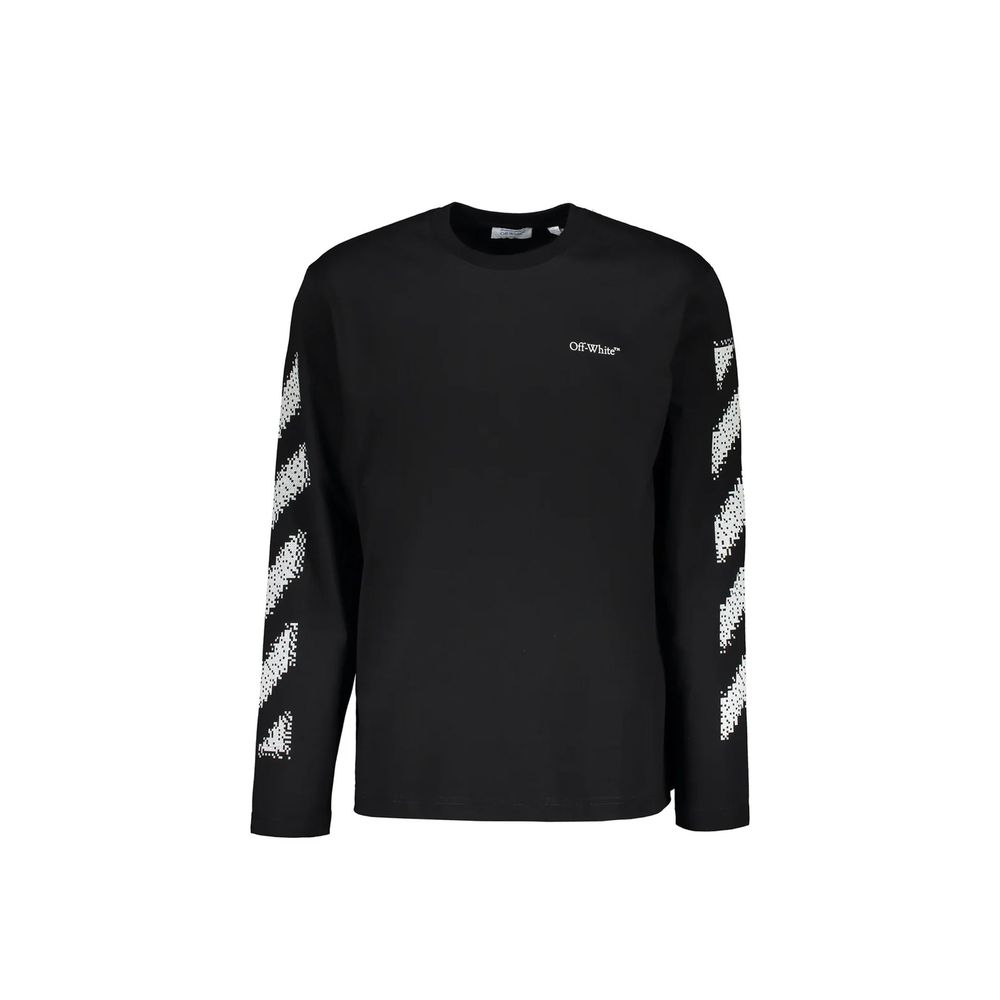 Off-White Black Cotton Sweatshirt | Regal Royce