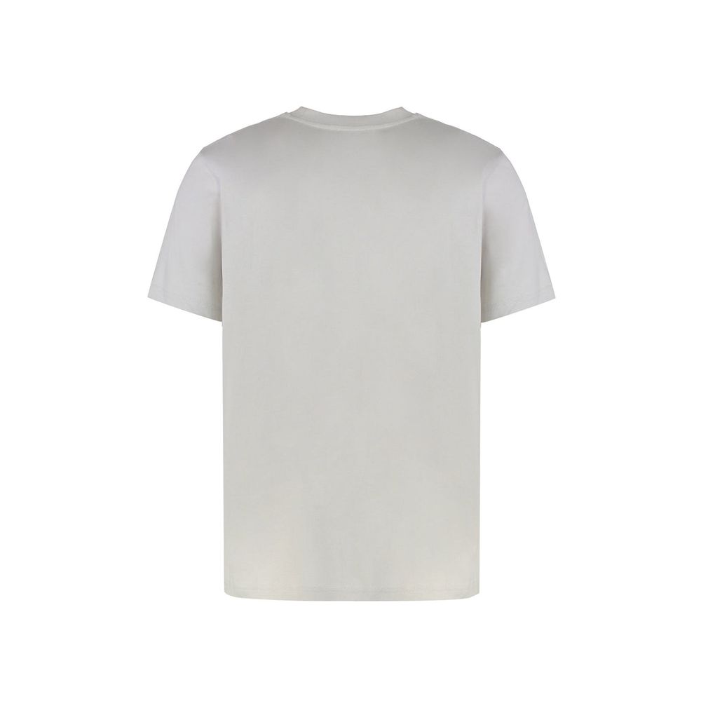 Off-White Gray Cotton T-Shirt | Regal Royce