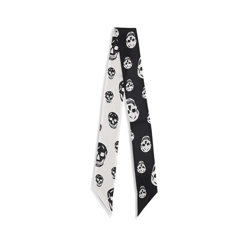 Alexander McQueen Black Silk Scarf | Regal Royce