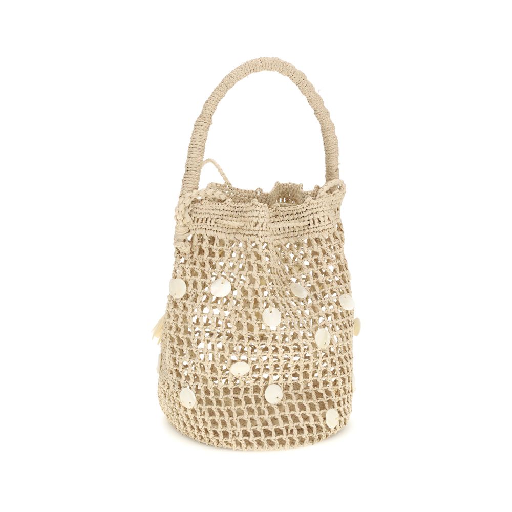 Alanui Beige Raffia Backet Bag | Regal Royce