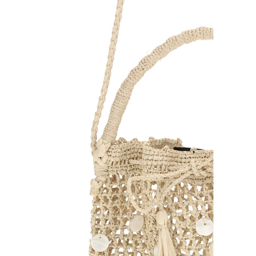 Alanui Beige Raffia Backet Bag | Regal Royce