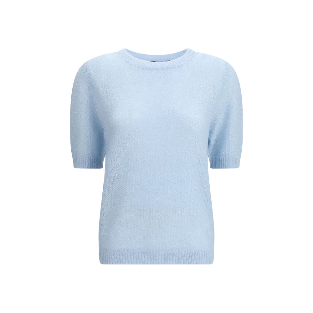 Fabiana Filippi Light Blue Polyester Sweatshirt | Regal Royce