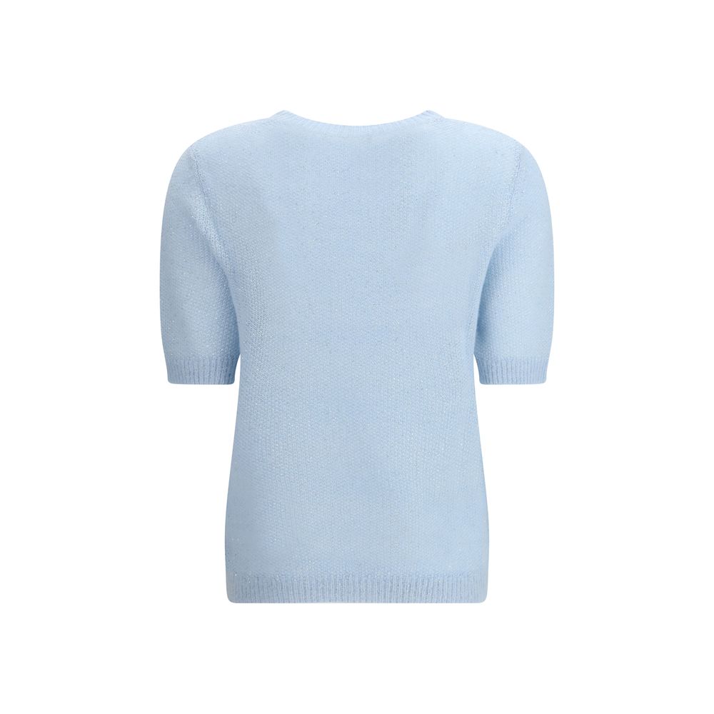 Fabiana Filippi Light Blue Polyester Sweatshirt | Regal Royce