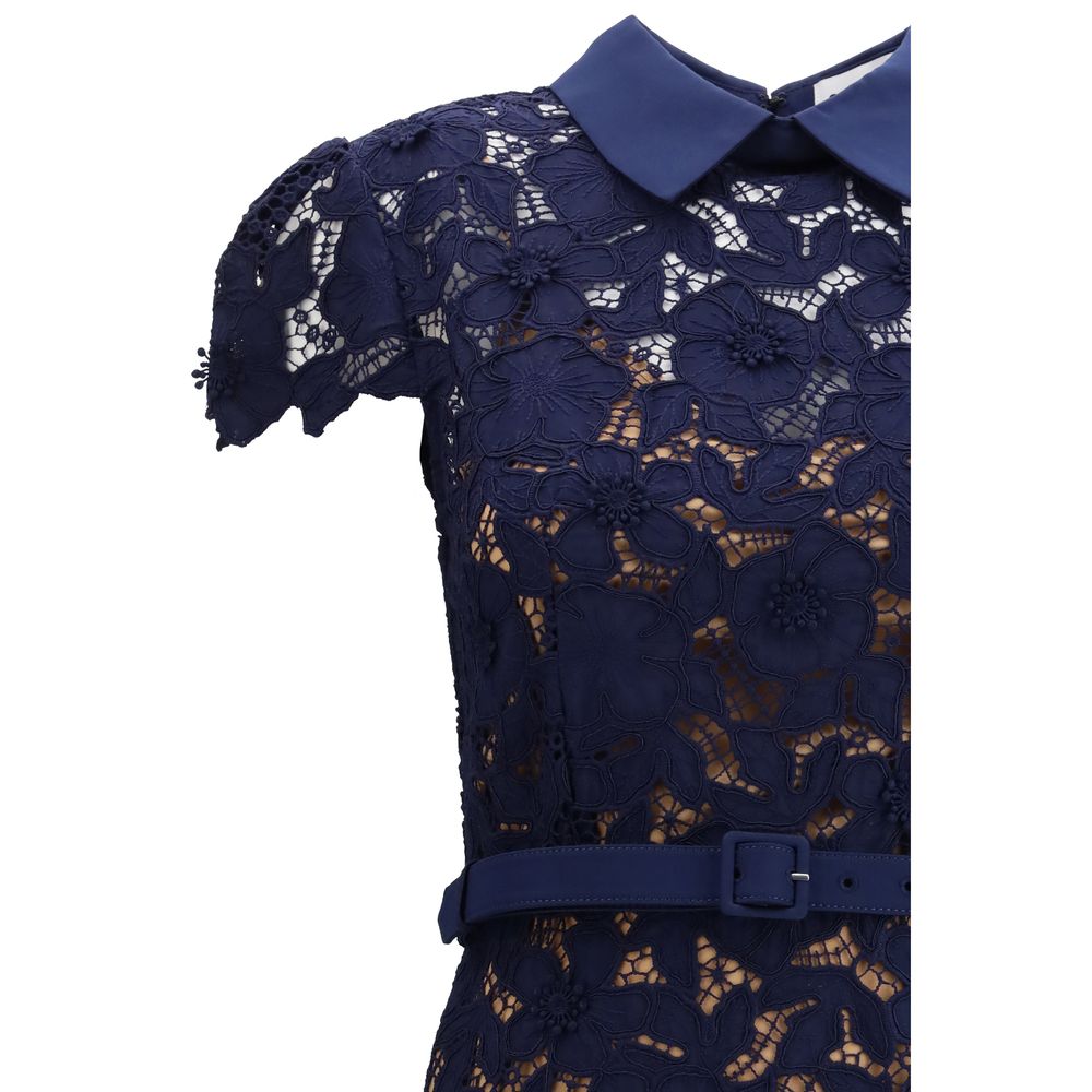 Self-Portrait Blue Polyester Cocktail Dress | Regal Royce