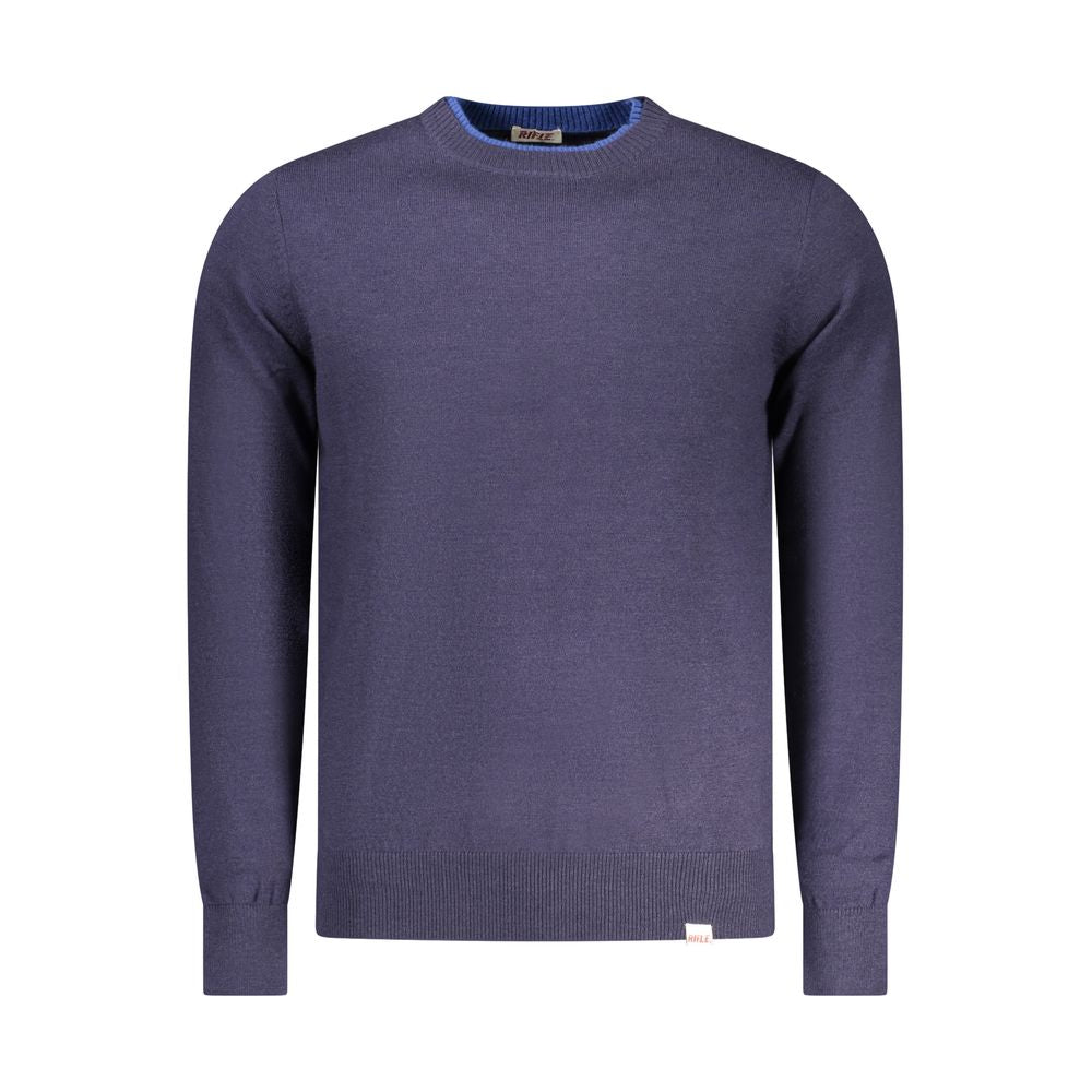 Rifle Blue Polyester Men's Sweater | Regal Royce