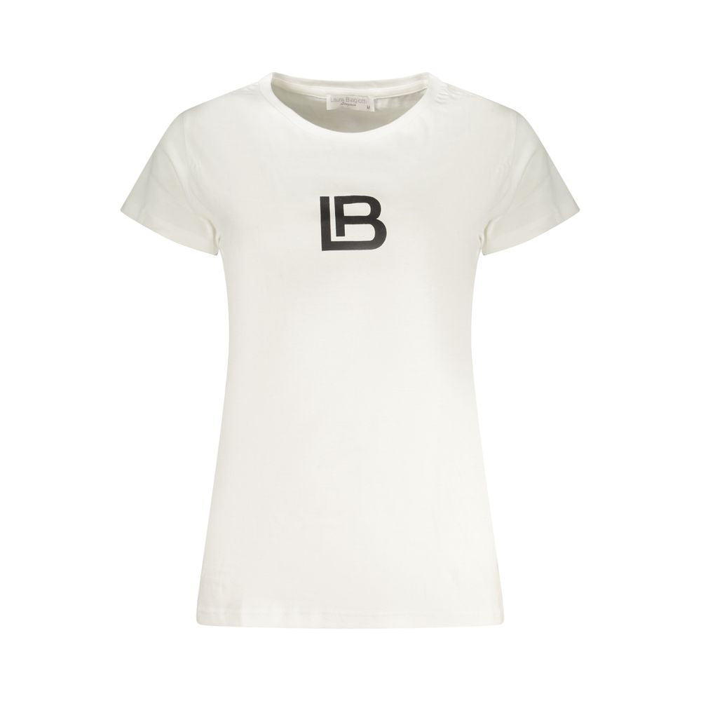 Laura Biagiotti White Cotton Women's Intimate T-Shirt | Regal Royce