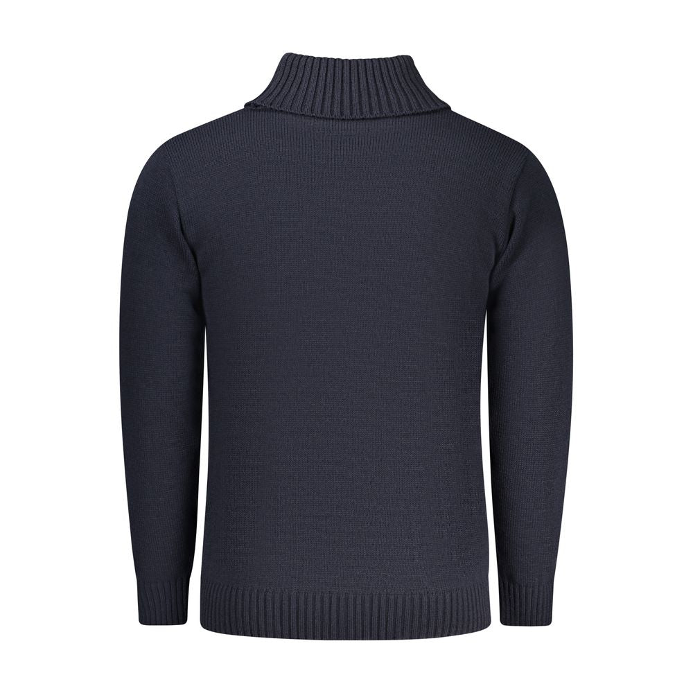 Rifle "Blue Acrylic Men Sweater Turtleneck" | Regal Royce