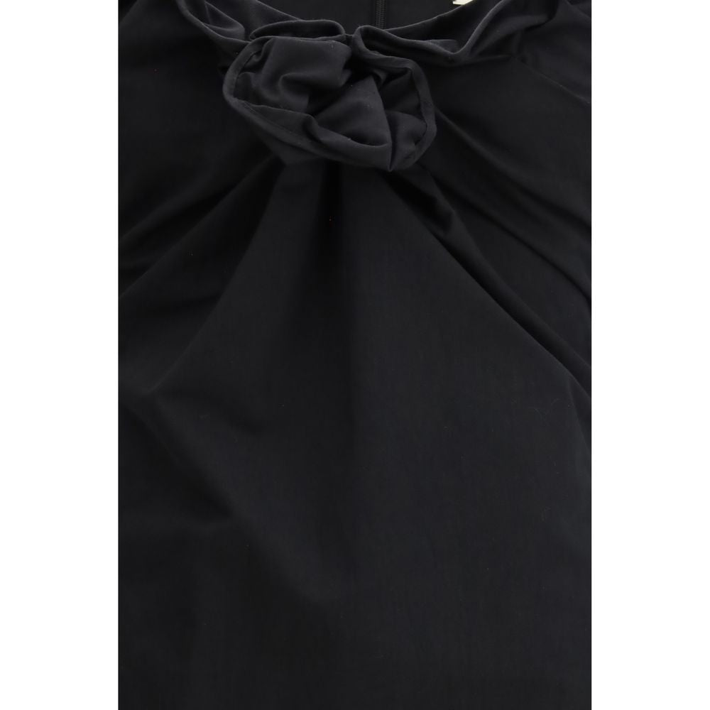 Magda Butrym Black Cotton Casual Dress | Regal Royce