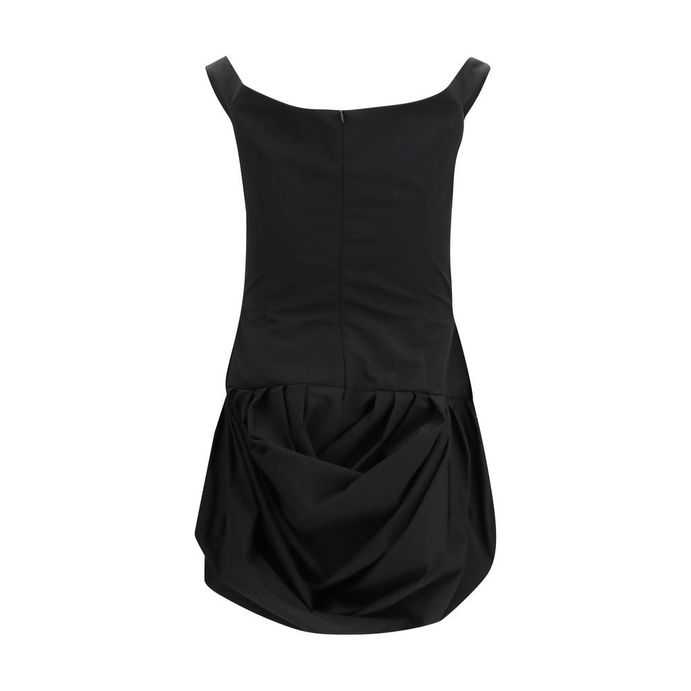 Magda Butrym Black Polyester Casual Dress | Regal Royce