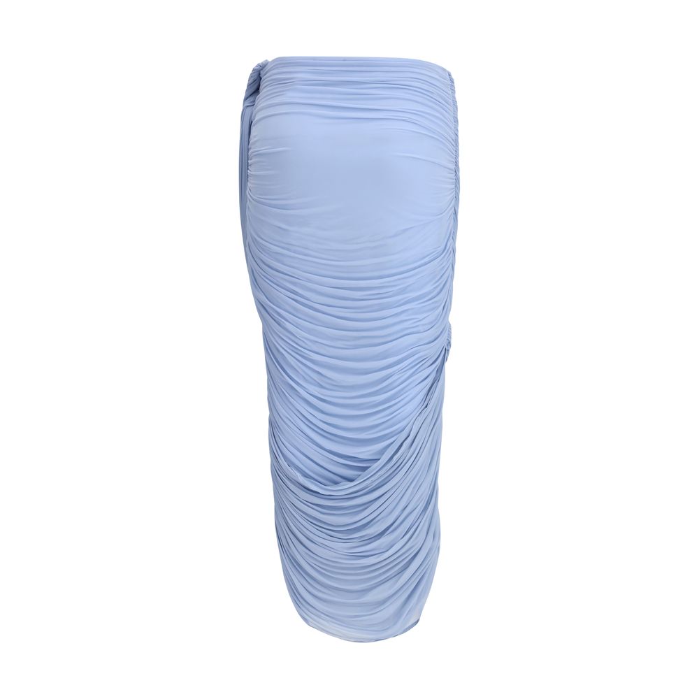 Magda Butrym Light Blue Copper Midi Skirt | Regal Royce