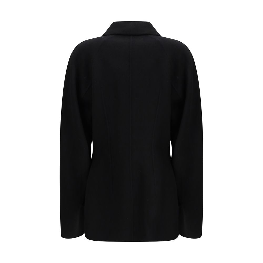 Rohe Black Wool Coat | Regal Royce