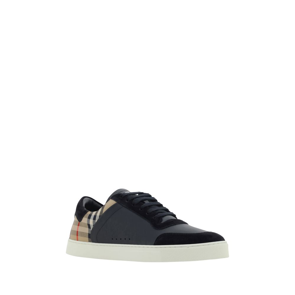 Burberry Multicolor Calf Leather Bos Taurus Low Top Sneakers | Regal Royce