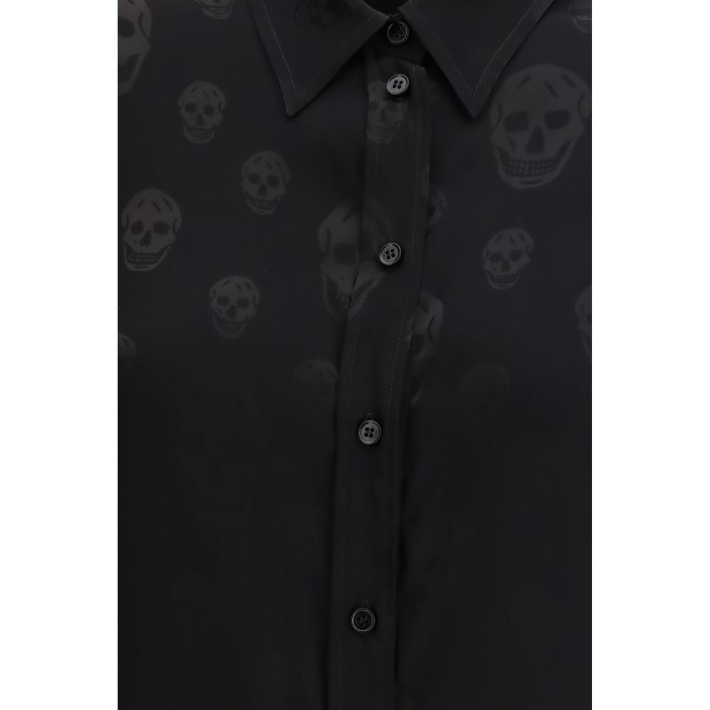 Alexander McQueen Black Viscose Pattern Shirt | Regal Royce