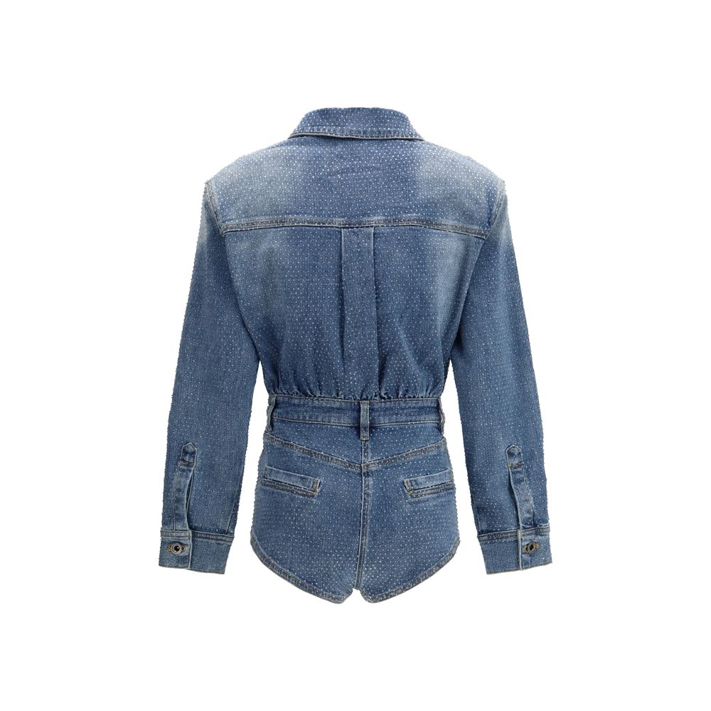 Self-Portrait Blue Cotton Jumpsuit | Regal Royce