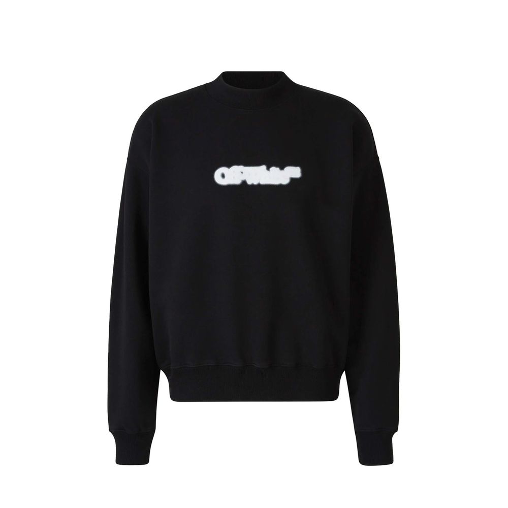 Off-White Black Cotton Sweatshirt | Regal Royce