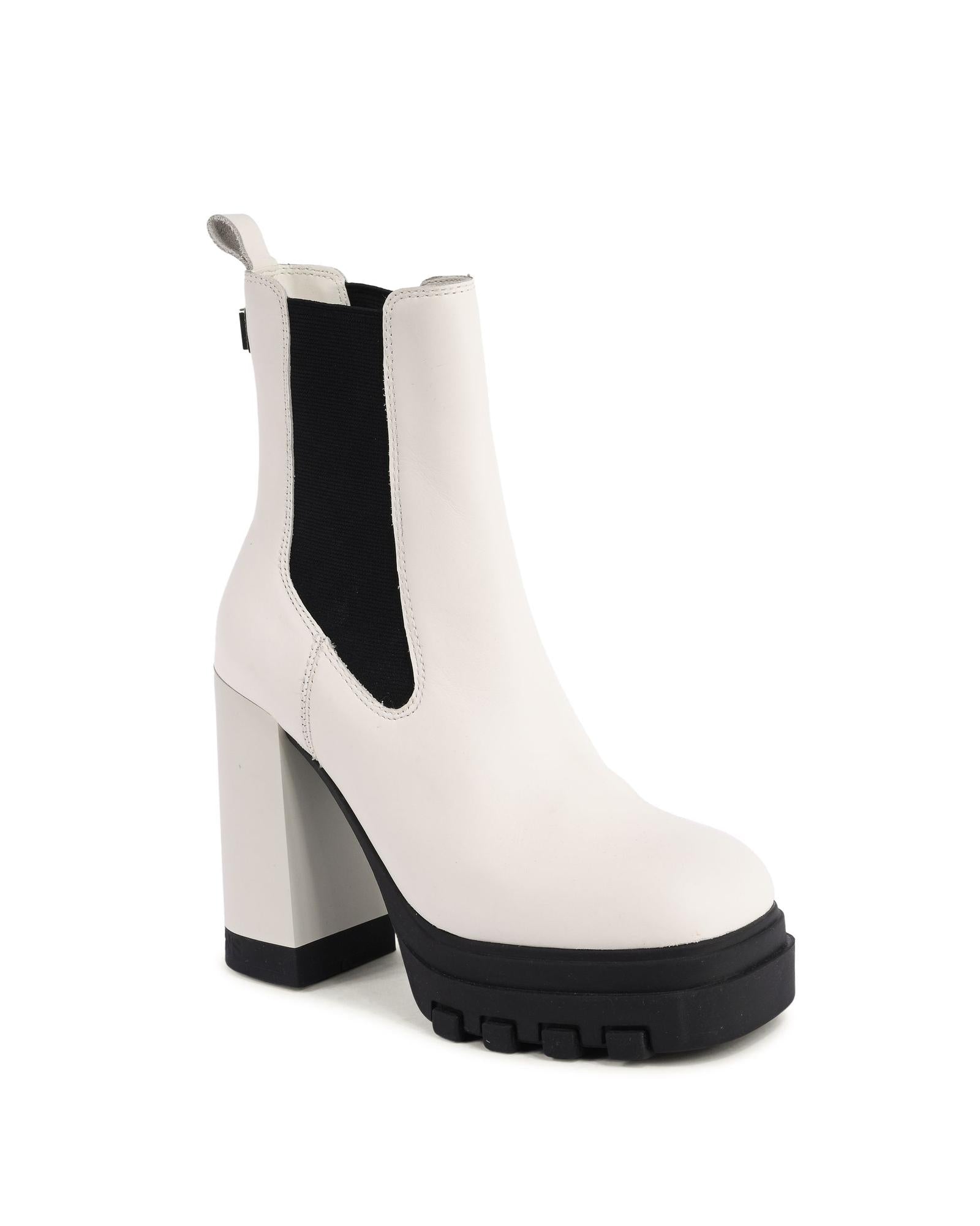 Tommy Hilfiger White Leather Ankle Boots | Regal Royce