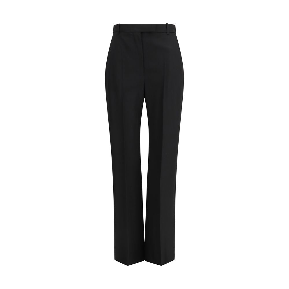 Alexander McQueen Black Cotton Dress Pants | Regal Royce