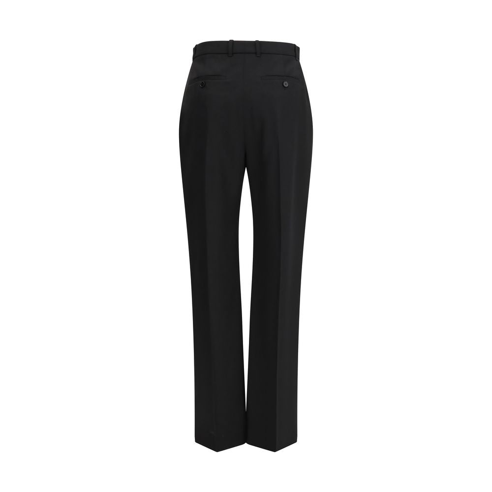 Alexander McQueen Black Cotton Dress Pants | Regal Royce