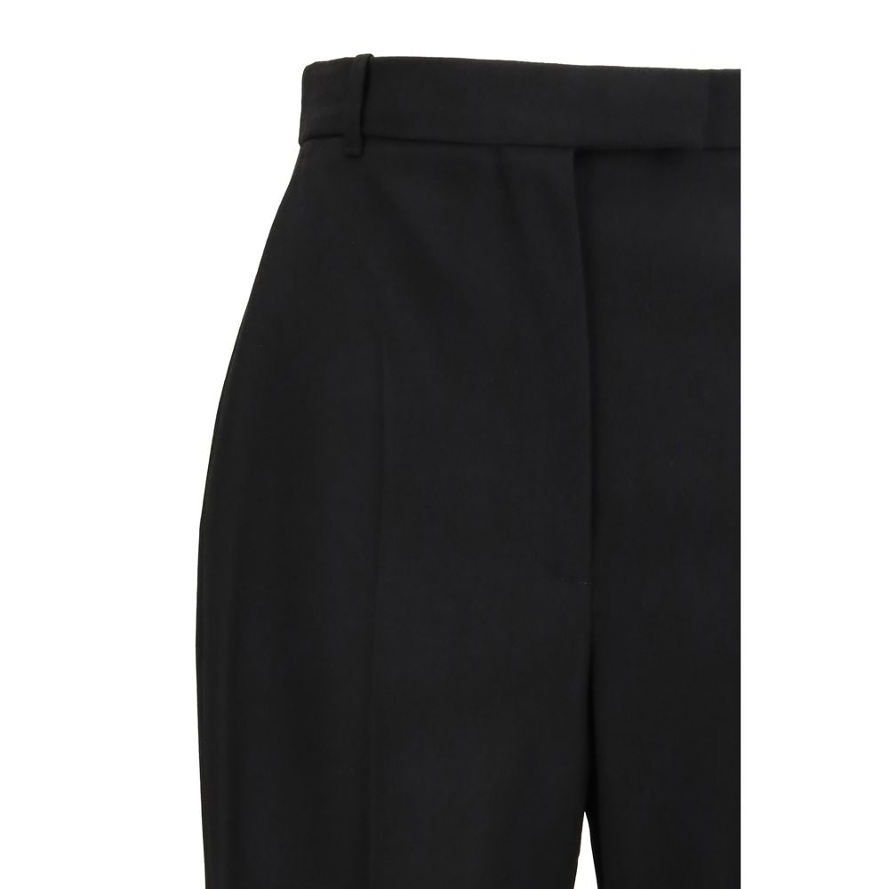 Alexander McQueen Black Cotton Dress Pants | Regal Royce