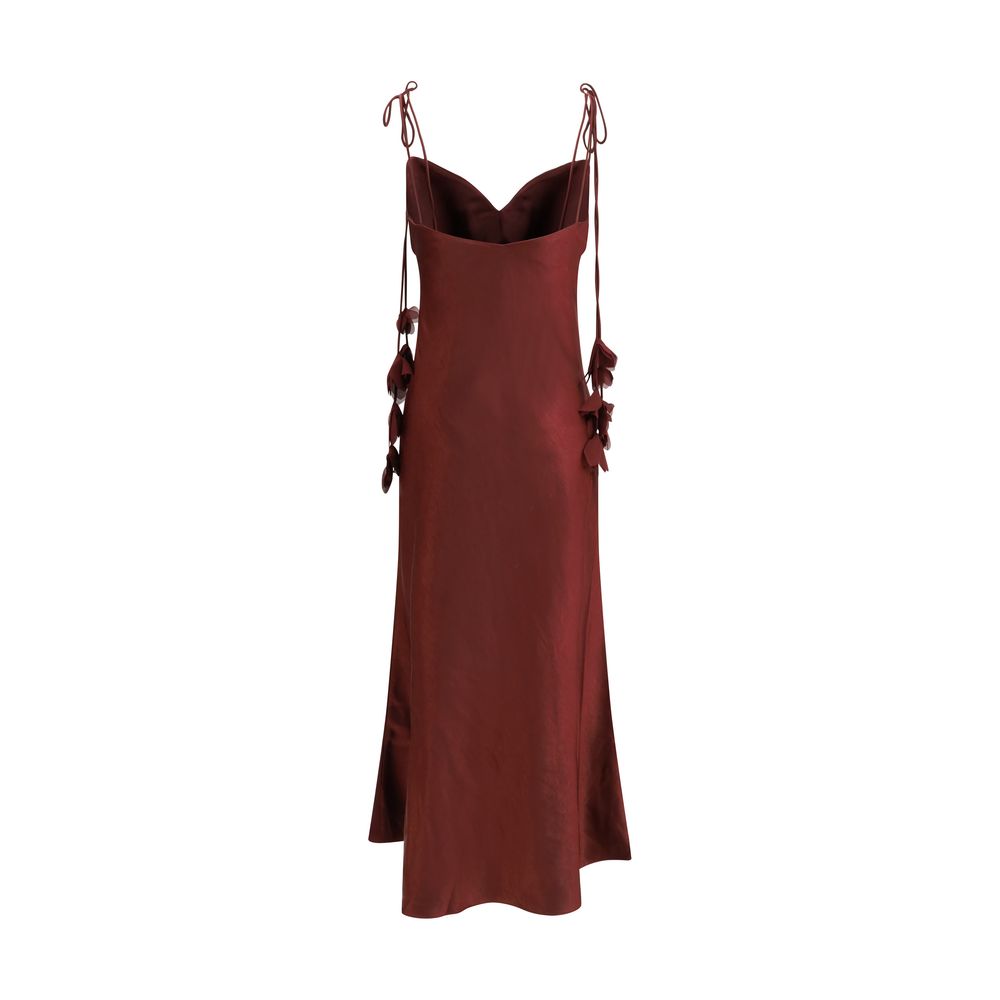 Self-Portrait Bordeaux Polyester Casual Dress | Regal Royce
