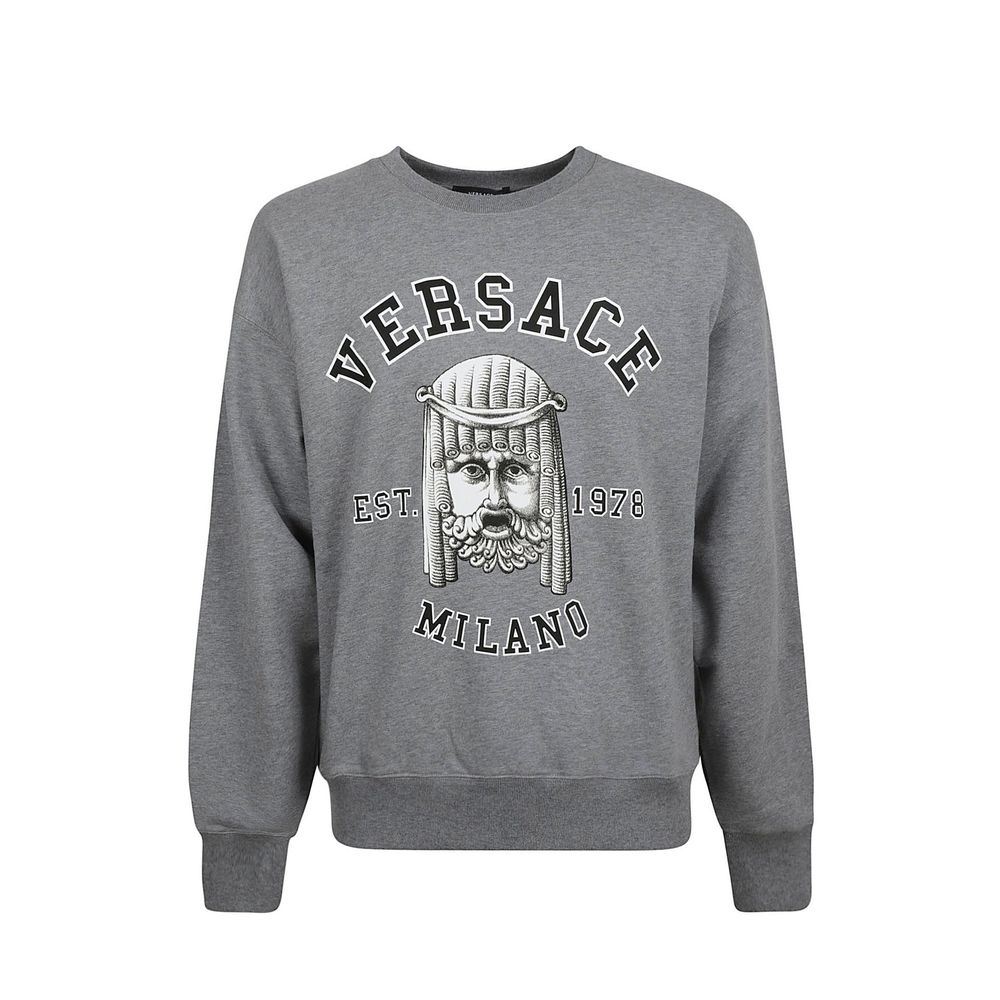 Versace Gray Cotton Sweatshirt | Regal Royce