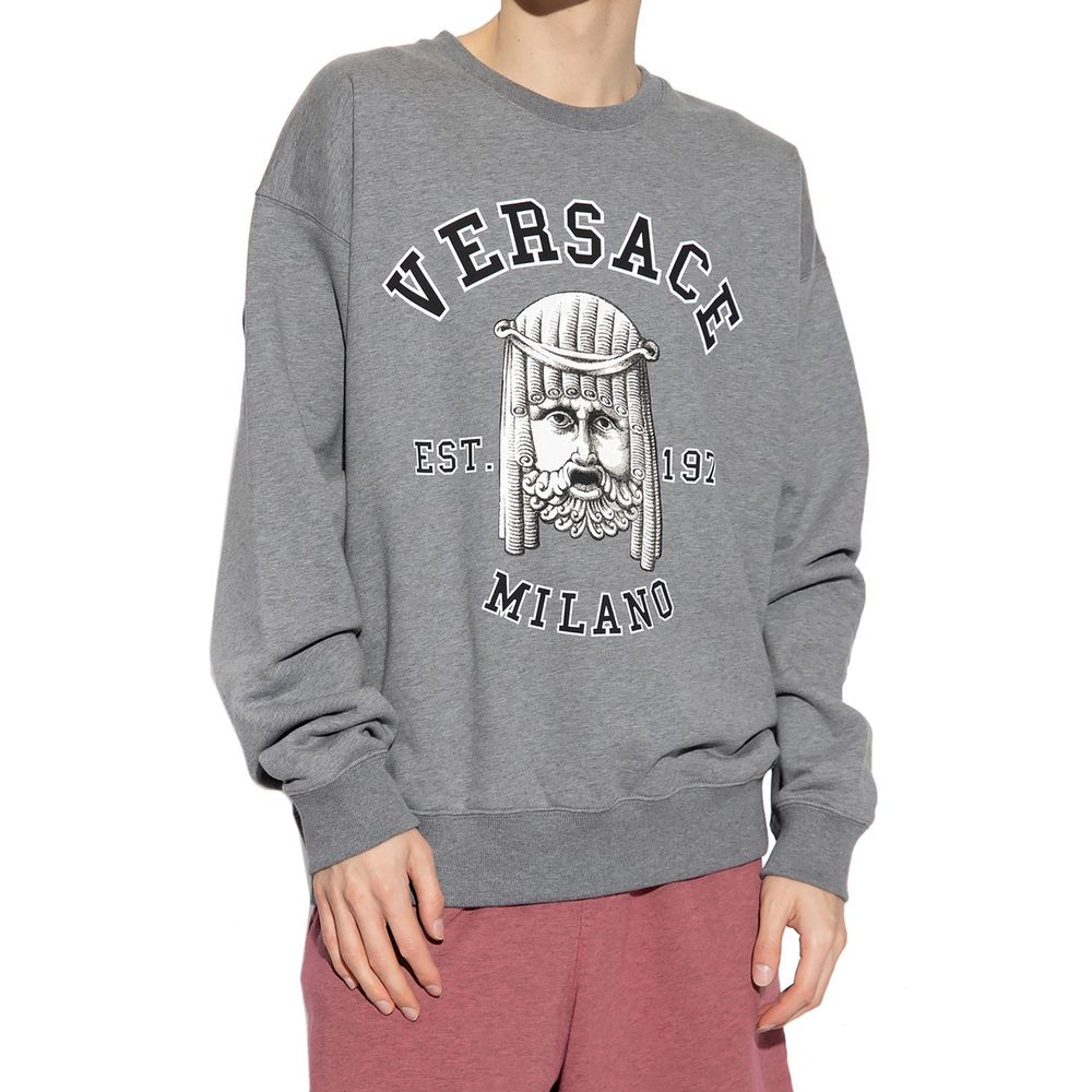 Versace Gray Cotton Sweatshirt | Regal Royce