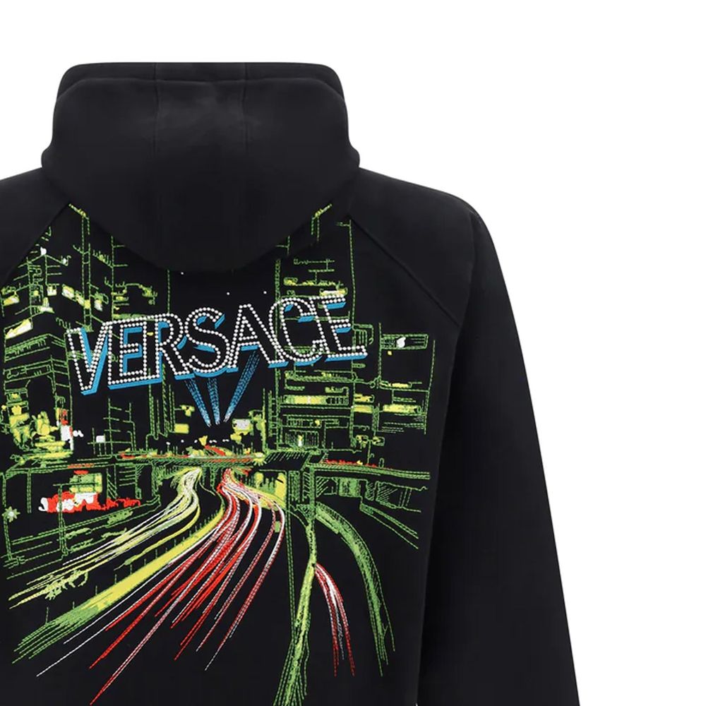 Versace Black Cotton Sweatshirt | Regal Royce