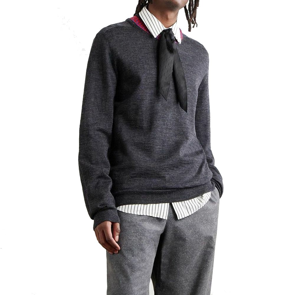 Maison Margiela Gray Wool Sweatshirt | Regal Royce