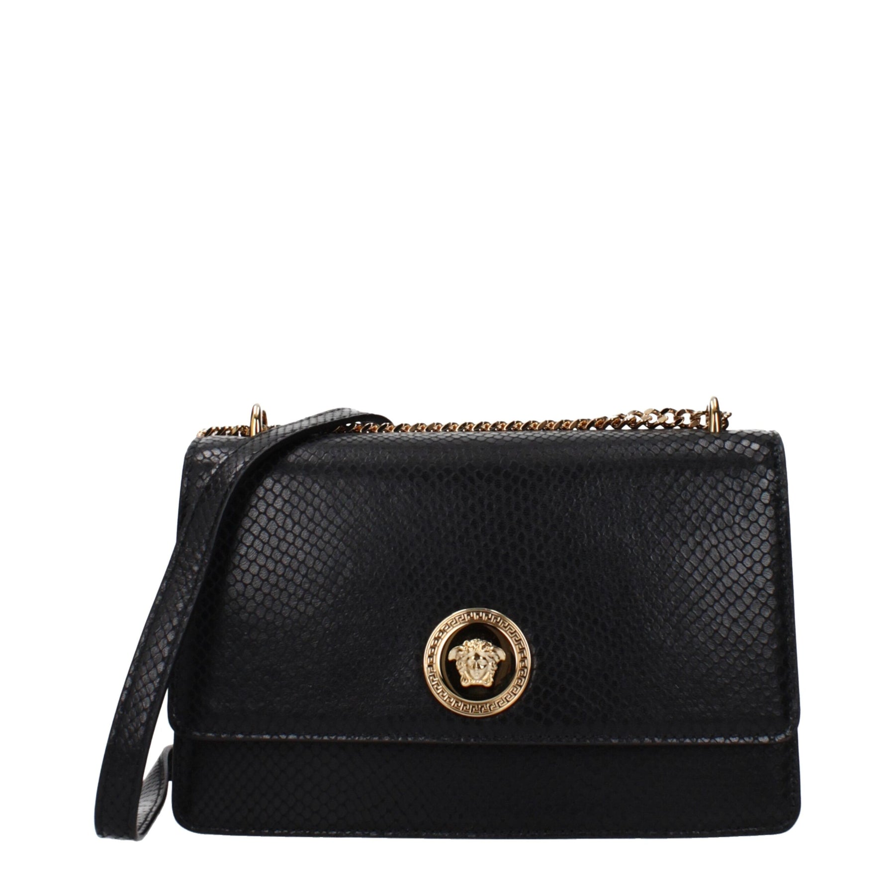 Versace Black Leather Crossbody Bag | Regal Royce