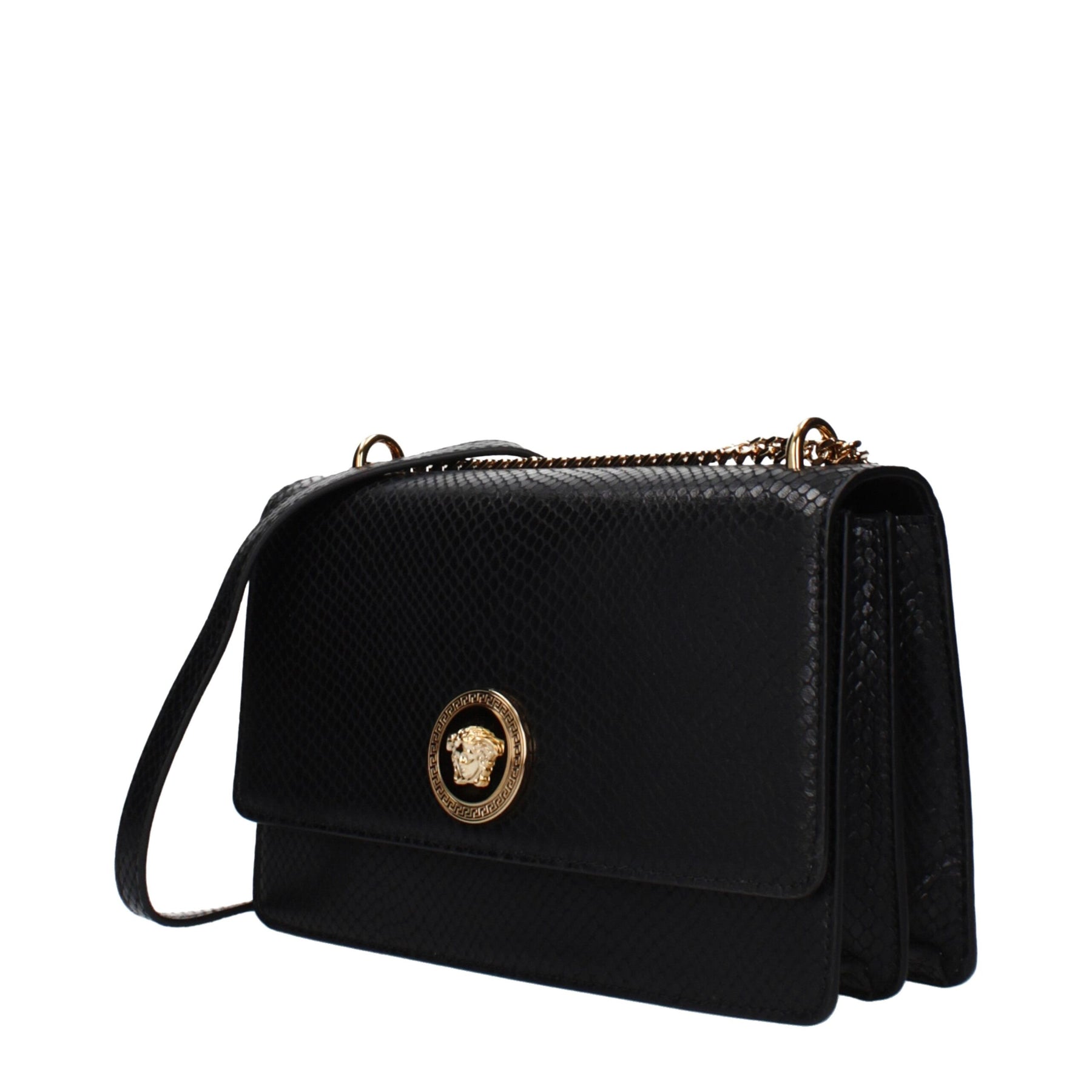 Versace Black Leather Crossbody Bag | Regal Royce