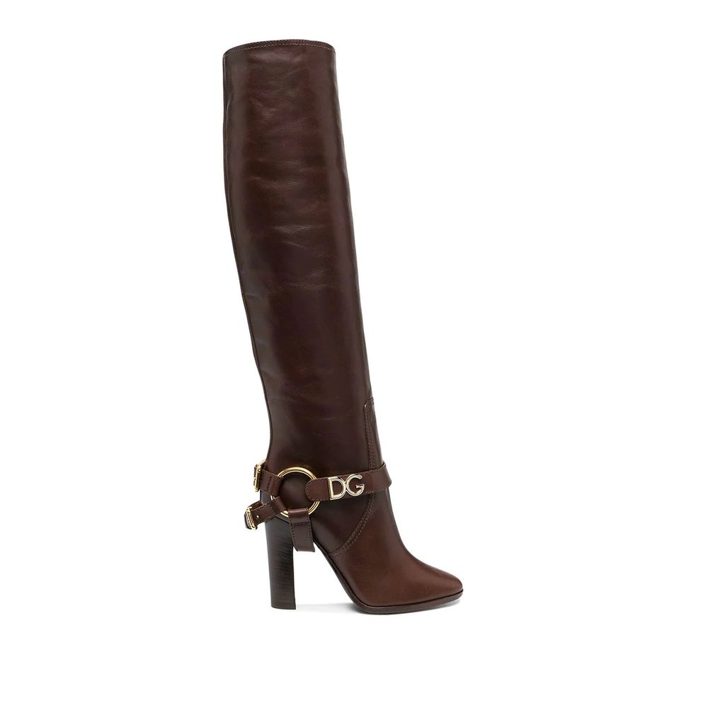 Dolce & Gabbana Brown Calfskin Ankle Boots | Regal Royce
