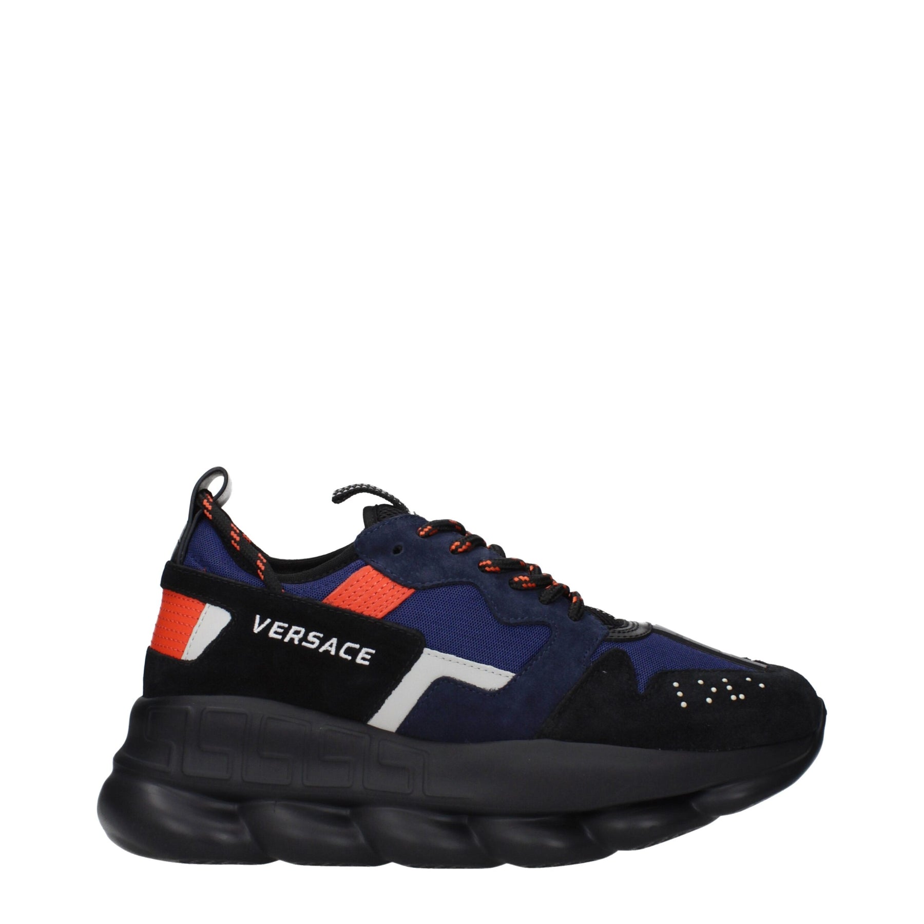 Versace Blue Fabric Athletic Sneakers | Regal Royce