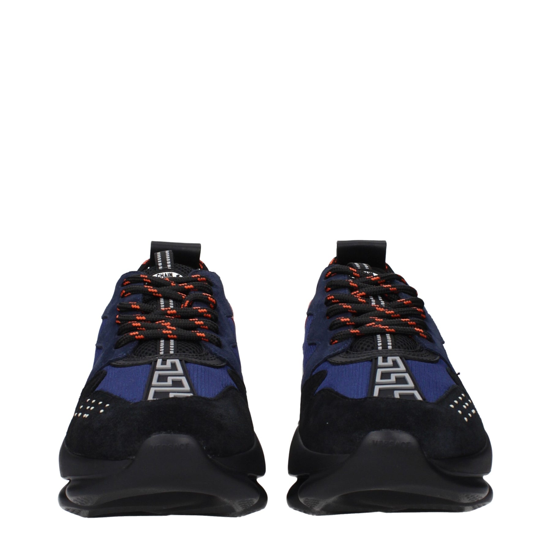 Versace Blue Fabric Athletic Sneakers | Regal Royce